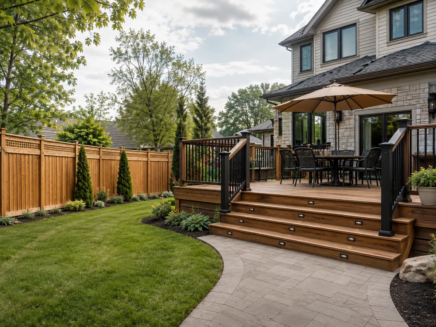 Professional fence installation project by Rolax Fence & Deck in Buffalo NY