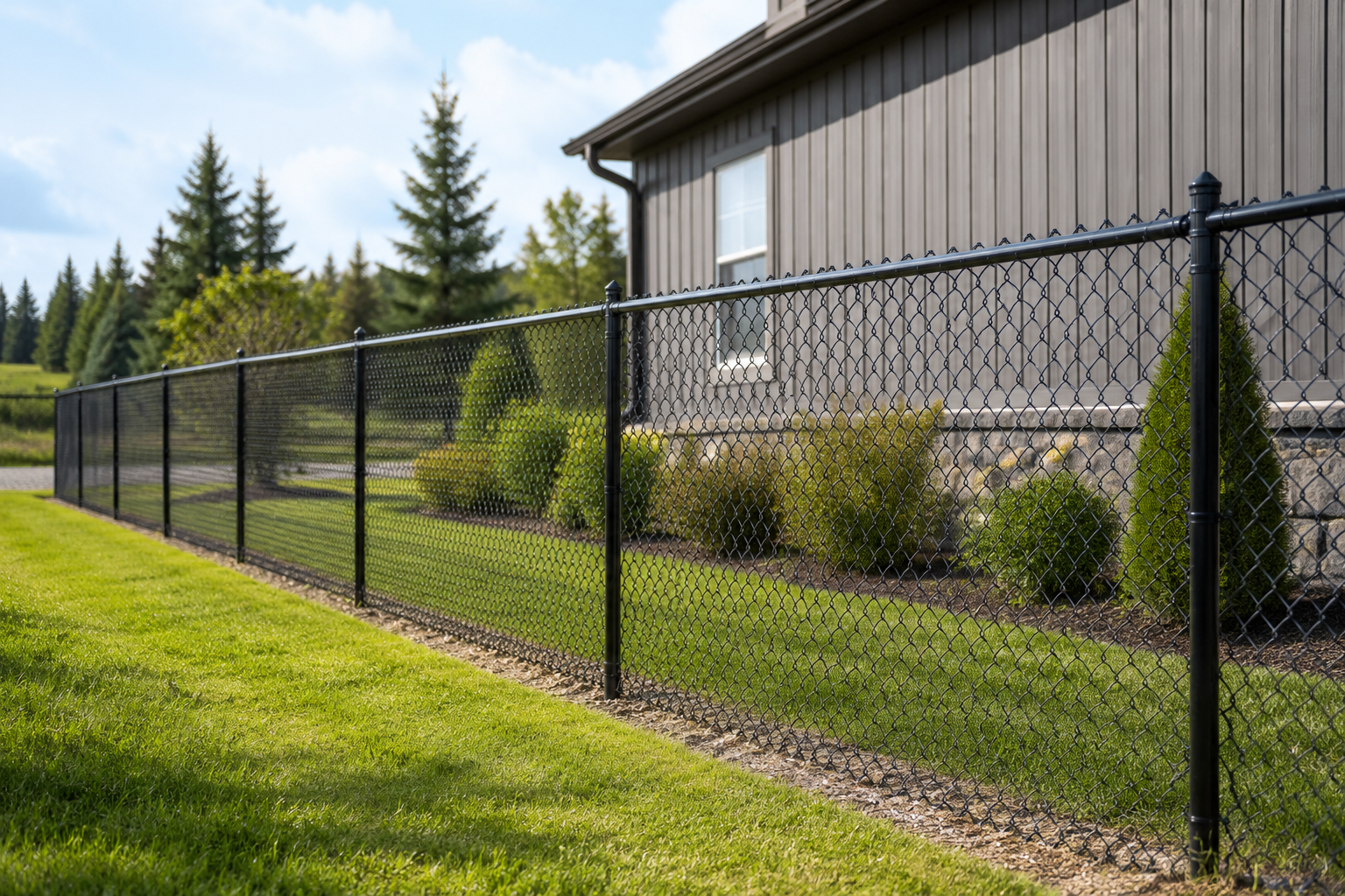 Chain link fence